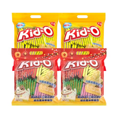 Kid-O日清 三明治餅乾熱銷口味(612g)x4包