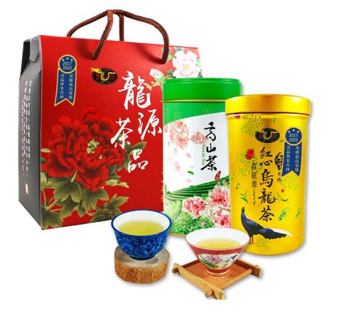 龍源茶品 iTQi國際禮品風味有機烏龍梨山茶葉2罐禮盒組(梨山高山茶150g+有機高山茶30g)