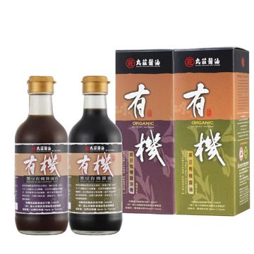 丸莊 醬油 -  ORGANIC 黑豆有機醬油清/醬油膏組*3組(300ml醬油清*1瓶 350g醬油膏*1瓶/組*3組)