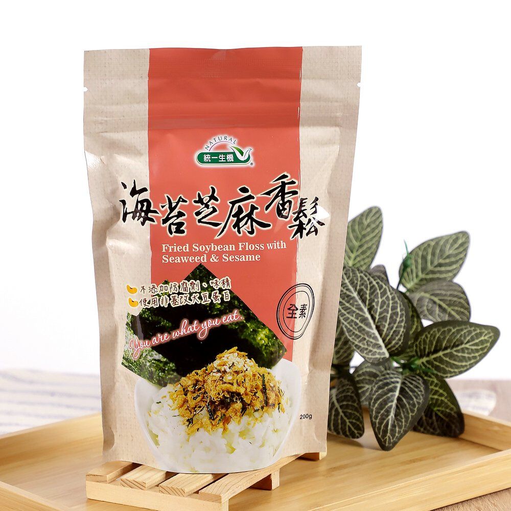 統一生機 海苔芝麻香鬆(全素200g/包)