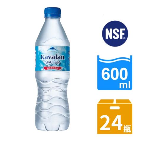 金車 噶瑪蘭天然水600ml(24瓶/箱)