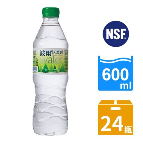 金車 波爾天然水-綠標600ml(24罐/箱)