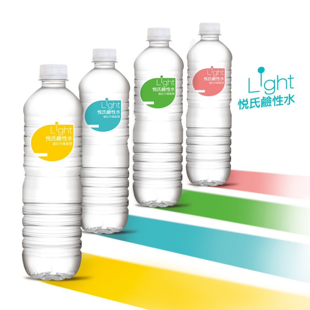 悅氏 Light 鹼性水600ml(24入X3箱)