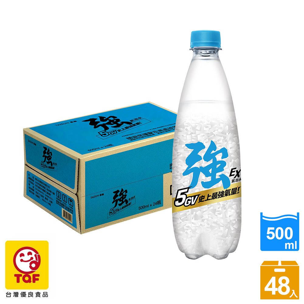 TAISUN 泰山 強氣泡水 500ml(24入X2箱) - PChome 24h購物