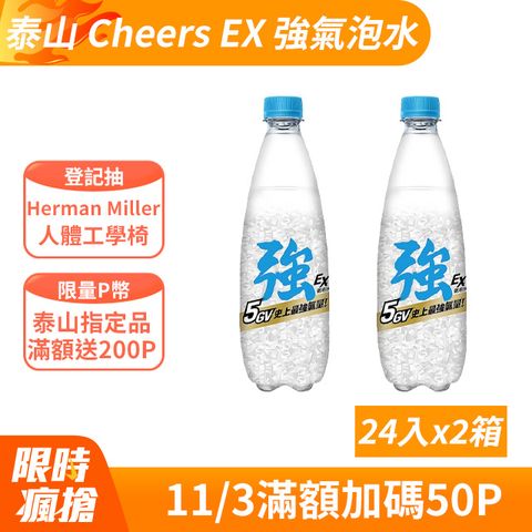 TAISUN 泰山 強氣泡水 500ml(24入X2箱)