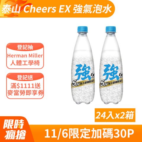 TAISUN 泰山 強氣泡水 500ml(24入X2箱)