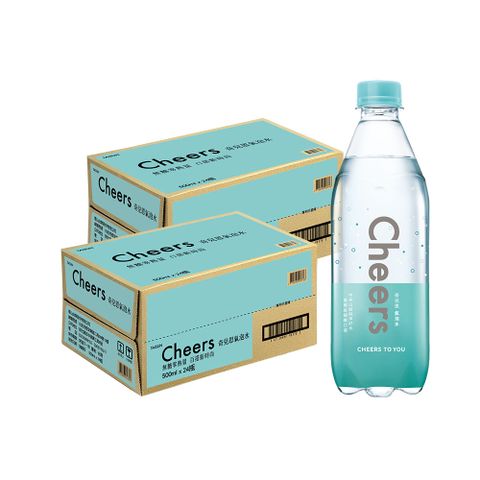 泰山Cheers氣泡水 (500mlx24入x2箱)
