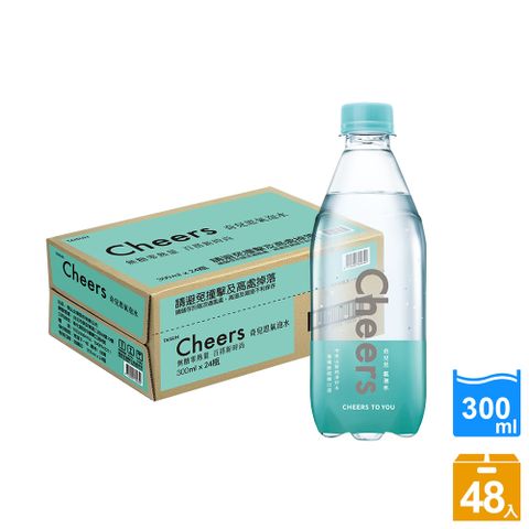 TAISUN 泰山 Cheers mini氣泡水 (300ml*24入x2箱)