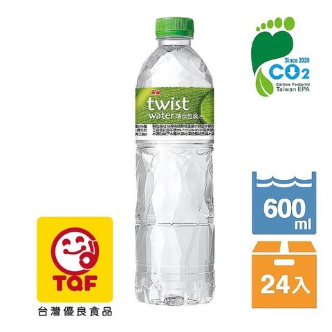 《泰山》Twist Water 環保包裝水600ml(24入)