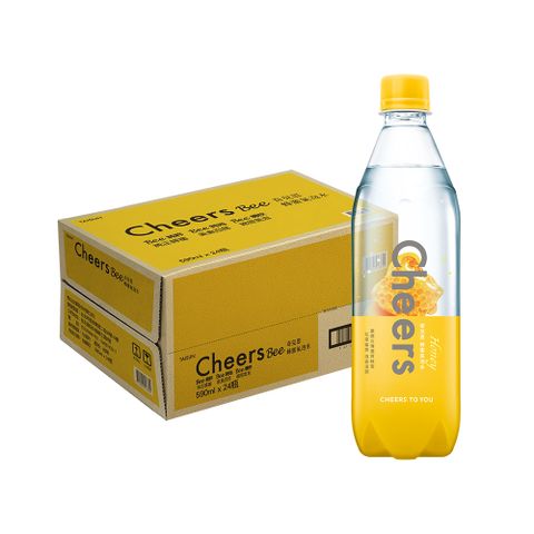 TAISUN 泰山 Cheers Bee 蜂蜜氣泡水 590ml(24入/箱)