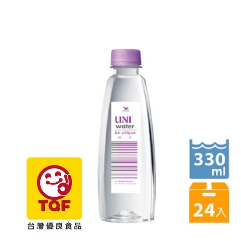 統一《UNI water》純水330ml (24入x2箱)