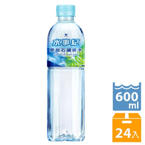 統一 水事紀麥飯石礦泉水600ml(24入)