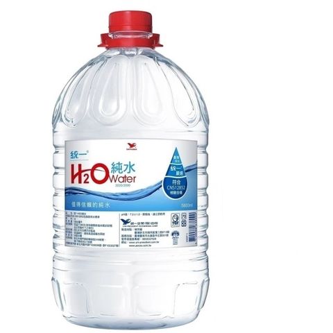 統一 H2O Water純水5800ml(2入/箱)