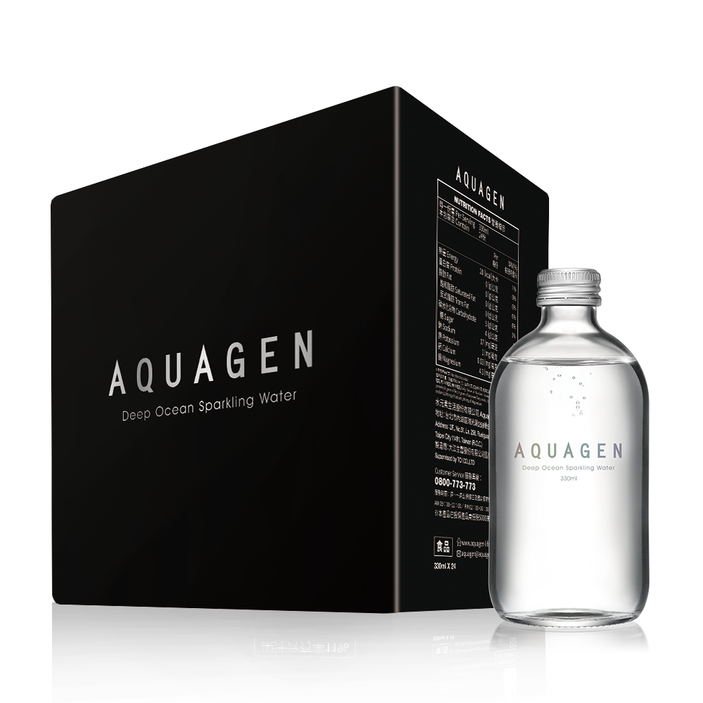 AQUAGEN  海洋深層氣泡水-經典原味(330mlx24入/箱)