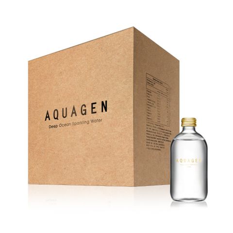 AQUAGEN 海洋深層水金蓋無氣泡版 330ml(24入/箱)