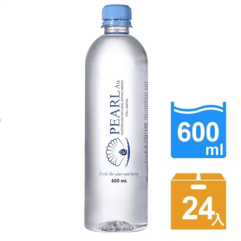 澳洲PearlAu沛柔天然礦泉水600ml (24入/BPA Free)