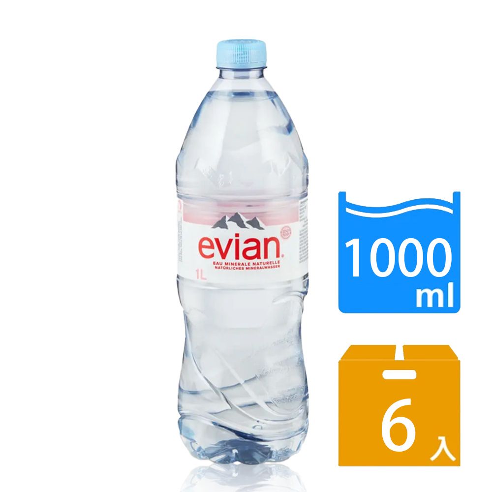 evian 法國天然礦泉水(1000mlx6)