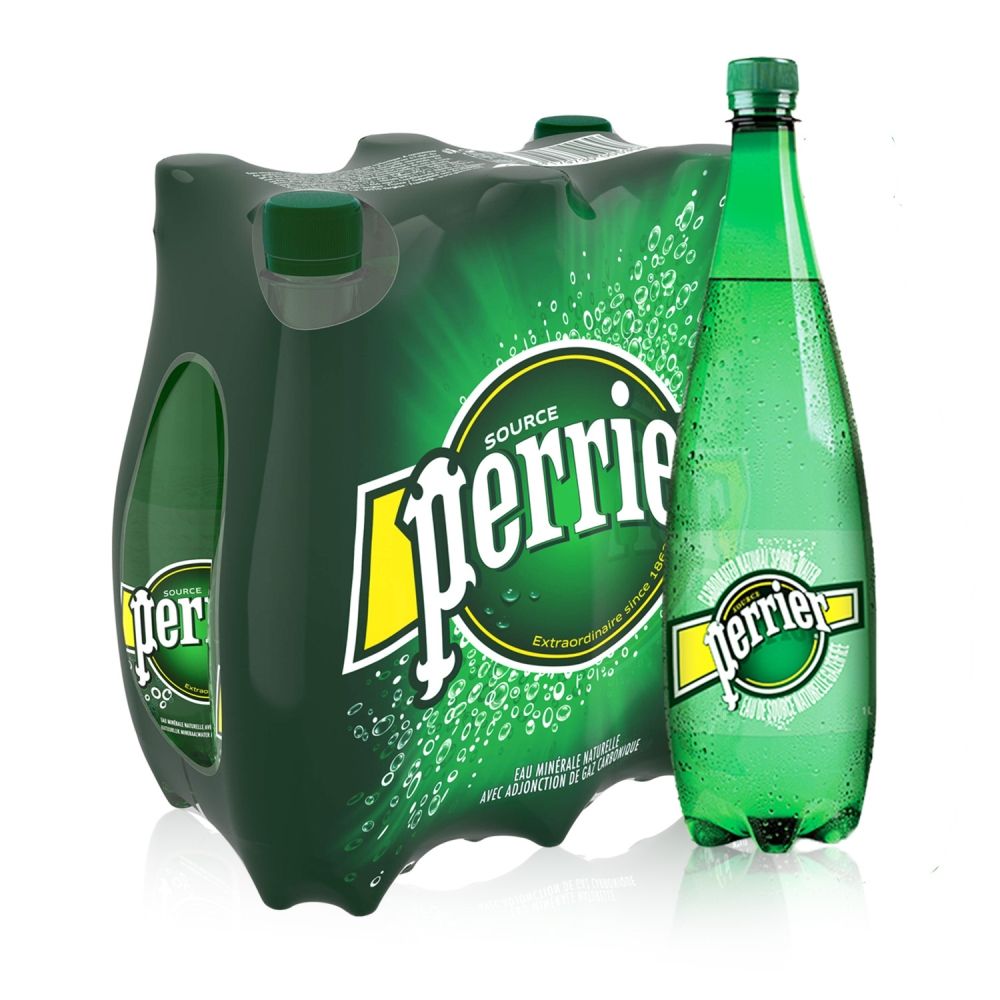 Perrier 沛綠雅 原味氣泡礦泉水6入組 (1000mlx6入寶特瓶)