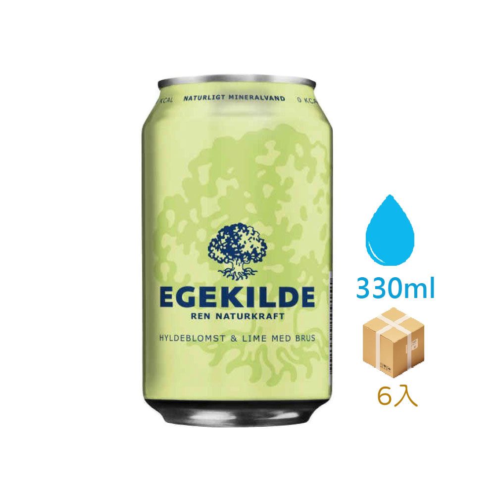 Egekilde 接骨木萊姆香氛氣泡礦泉水(330ml*6)