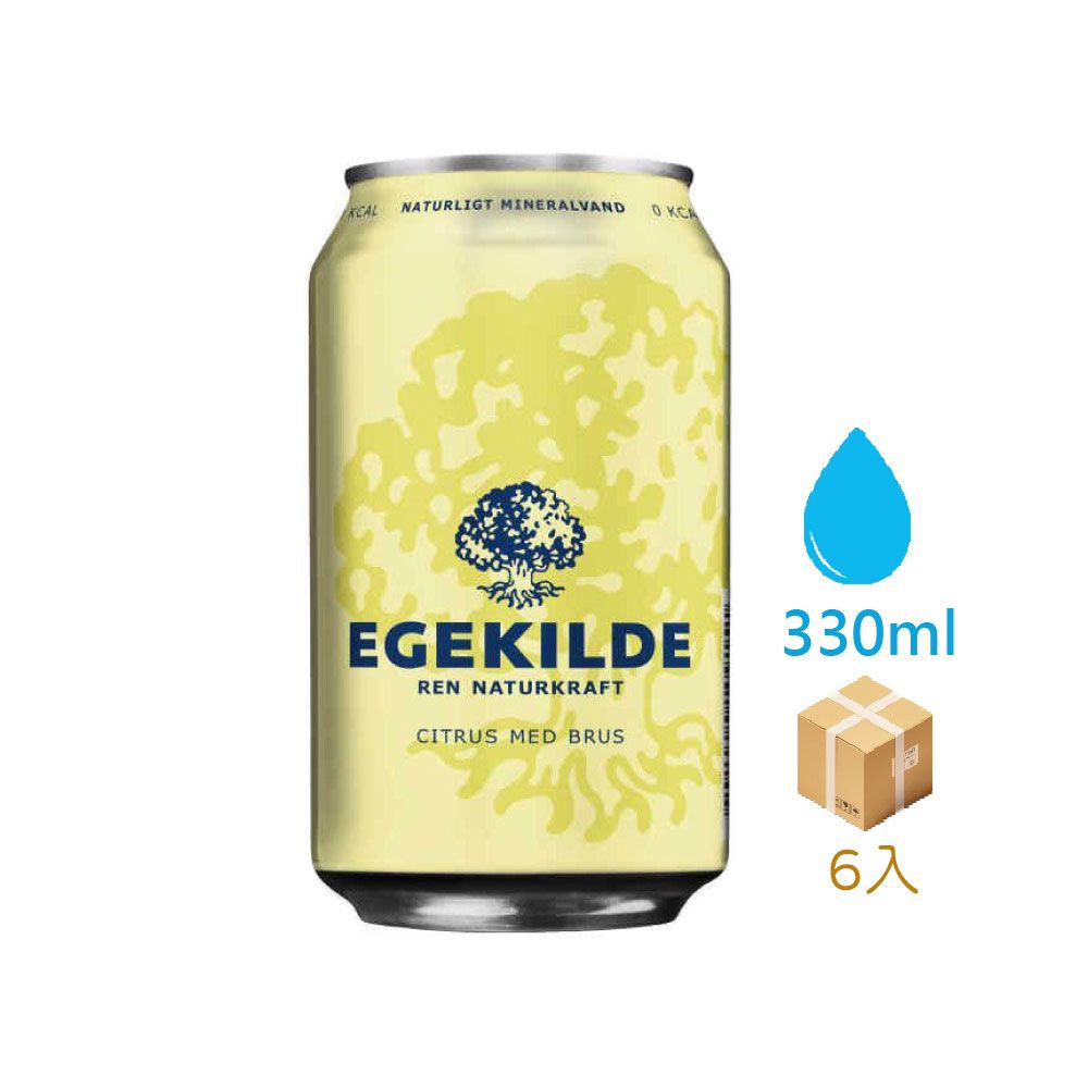 Egekilde 檸檬香氛氣泡礦泉水(330ml*6)