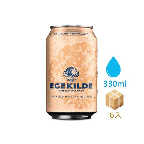 Egekilde 水蜜桃香氛氣泡礦泉水(330ml*6)