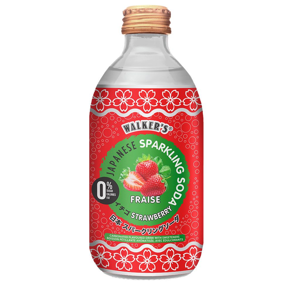  沃克斯無糖氣泡飲 草莓風味290ML