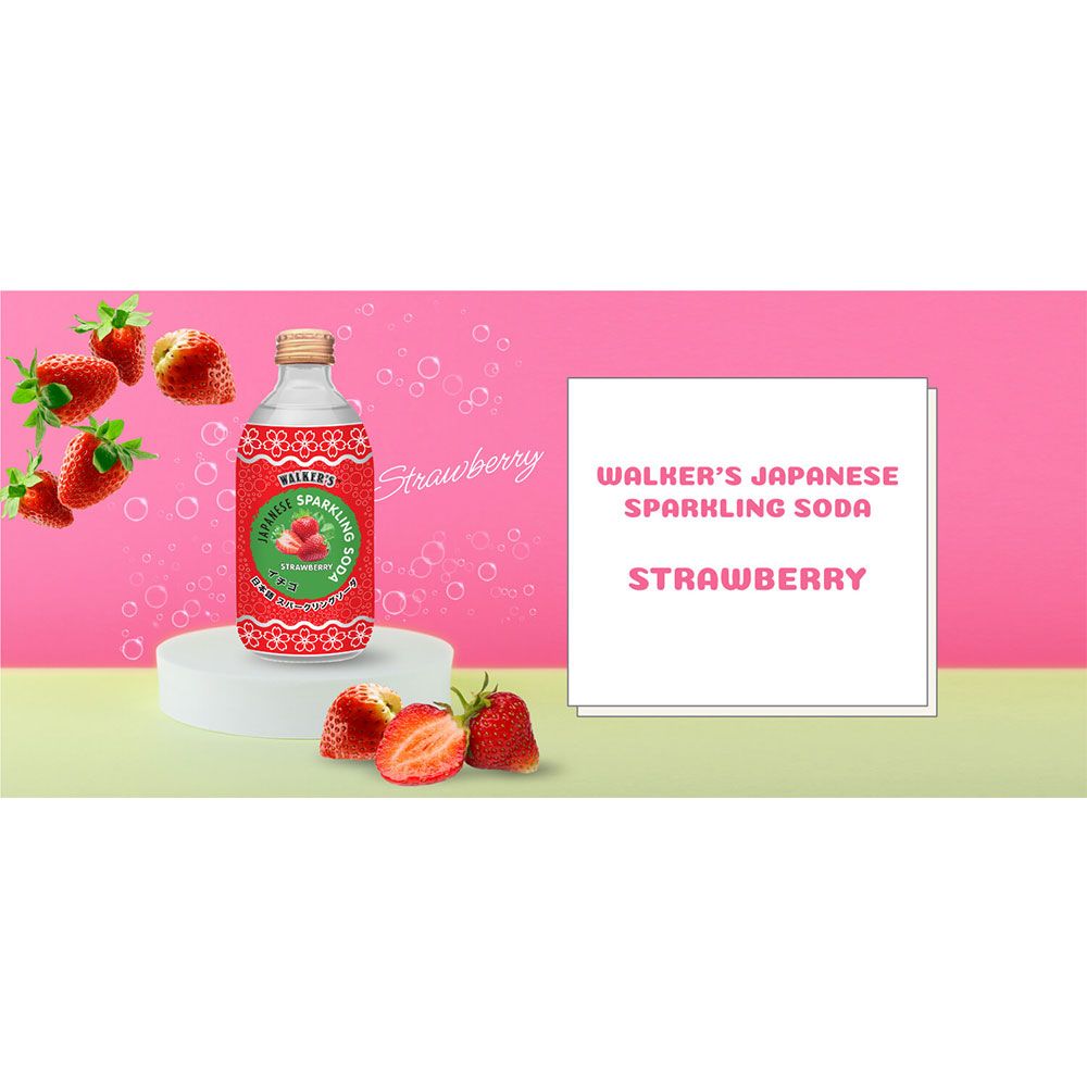 SPARKLINGSTRAWBERRYStrawberryWALKERS JAPANESESPARKLING SODASTRAWBERRY