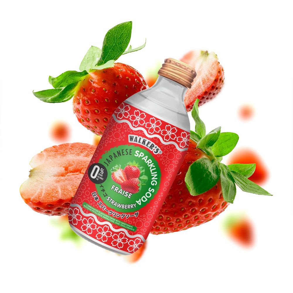 WALKERSSPARKLINGSODAFRAISESTRAWBERRY AVEC