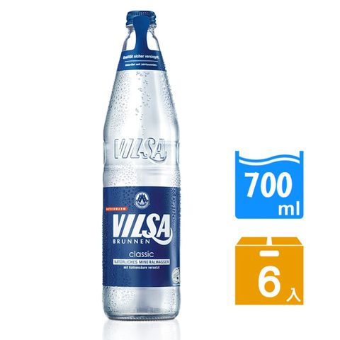 Vilsa氣泡礦泉水經典700ml-6瓶1箱