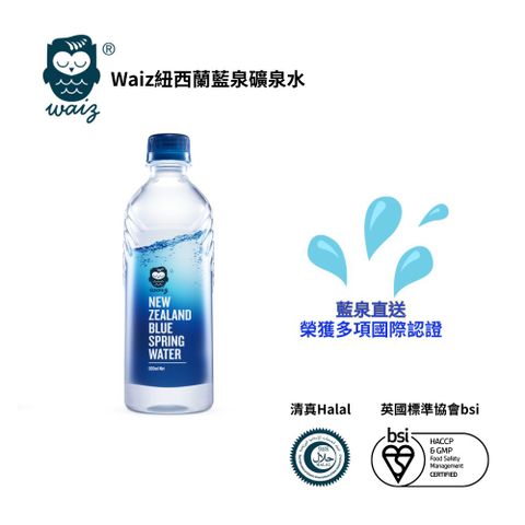 Waiz紐西蘭藍泉礦泉水 共两箱 (500mlx24入x2)