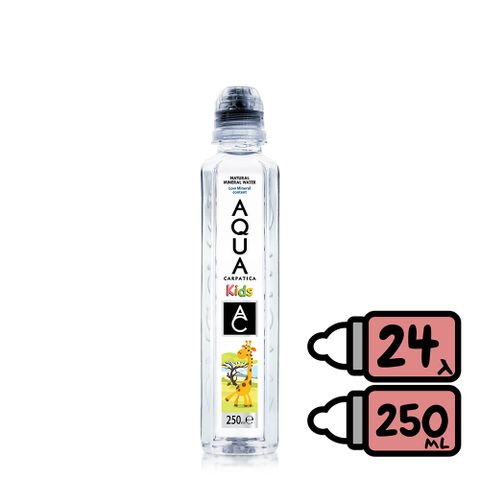 AQUA Carpatica喀爾巴阡天然礦泉水-兒童瓶 (250mlx24入/箱) 寶特瓶