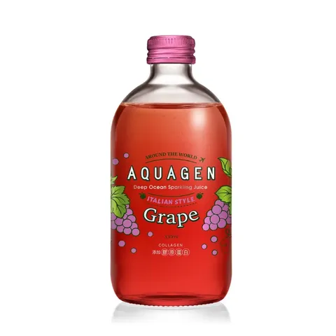 AQUAGEN 義大利葡萄繽紛海洋深層氣泡飲(330ml/瓶,9瓶/箱)