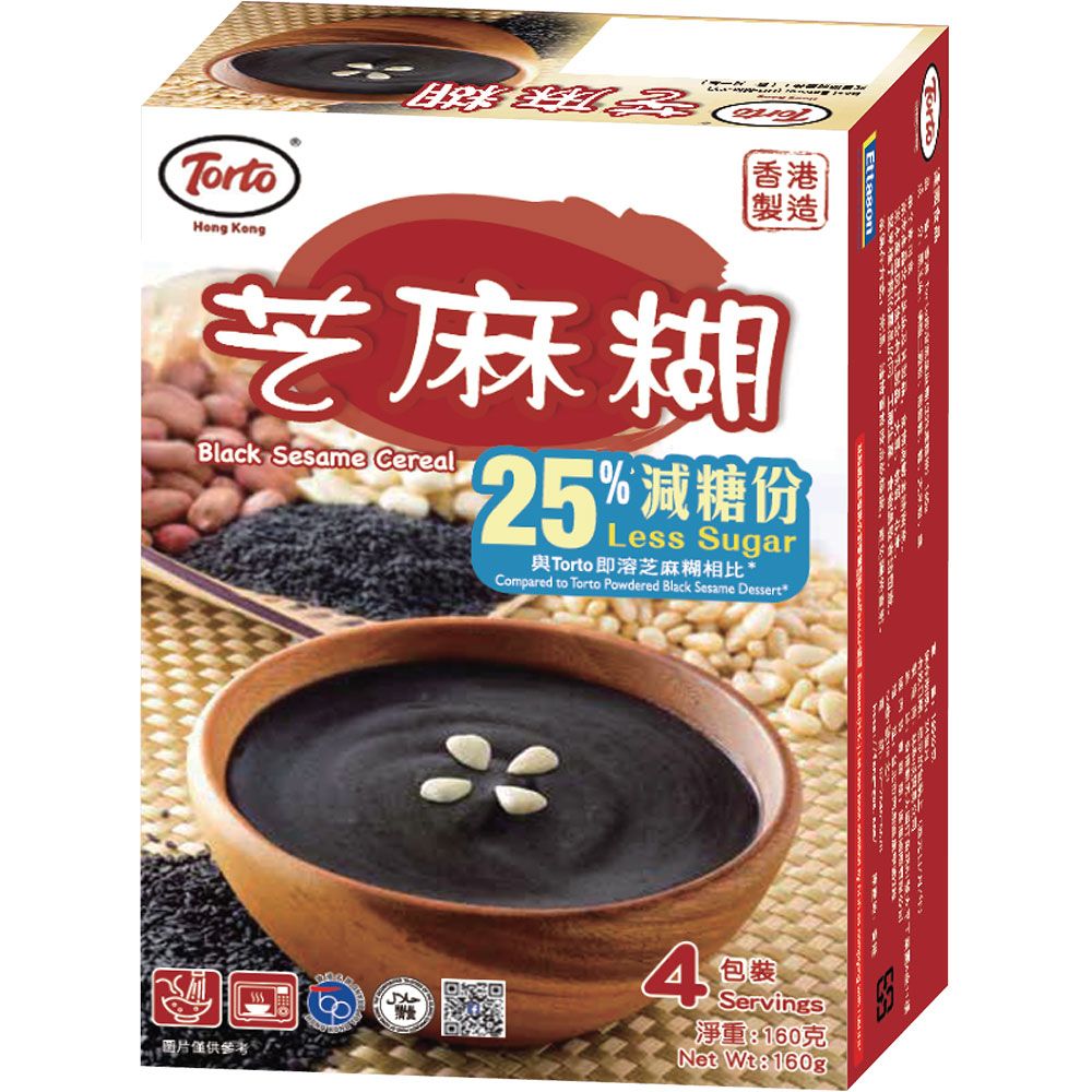 Torto 香港 Torto 即溶黑芝麻糊(25%減糖份)160G