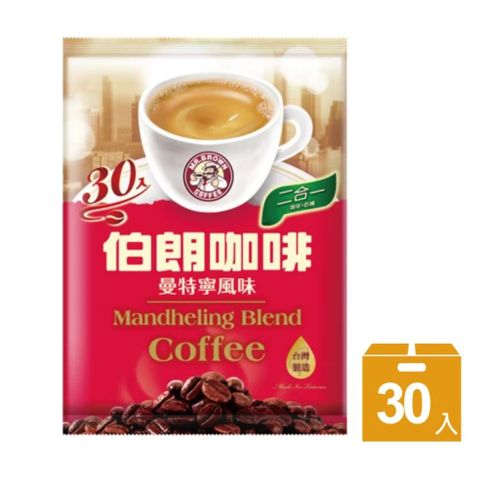 金車 《伯朗咖啡》二合一曼特寧風味-無糖(30入)