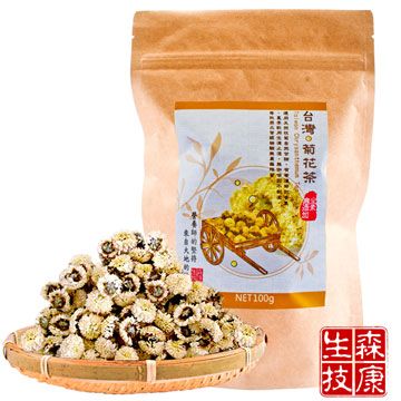 森康生技 嚴選台灣銅纙菊花茶 100g/包