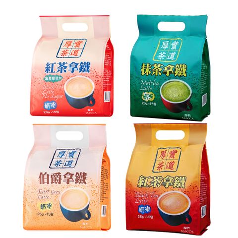 【MOCCA 摩卡】厚實茶道拿鐵(15包/袋)x5袋
