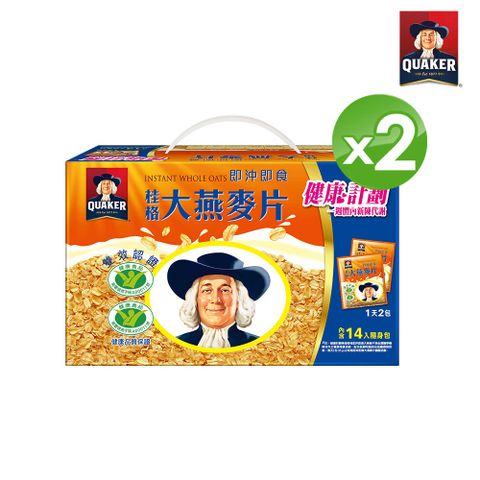 Quaker 桂格  大燕麥片隨身包(14入 x2盒)