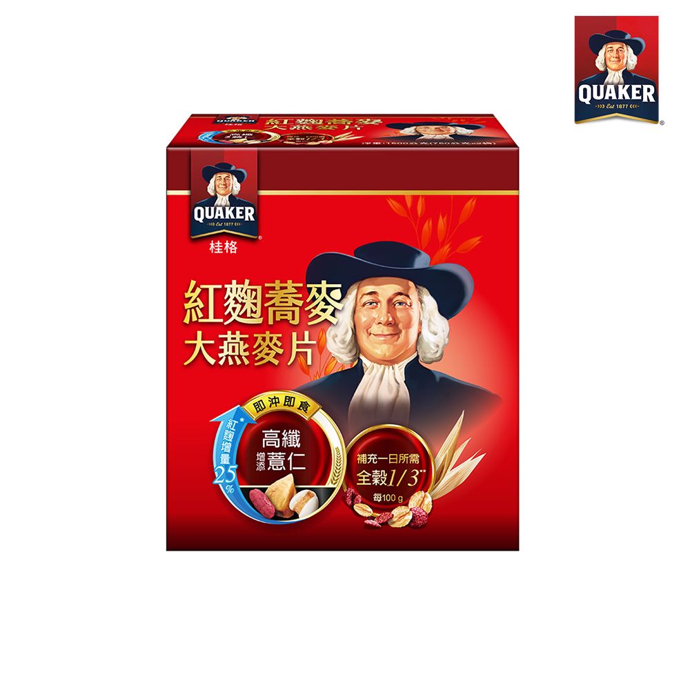 Quaker 桂格  紅麴蕎麥健康大燕麥片(1500g)