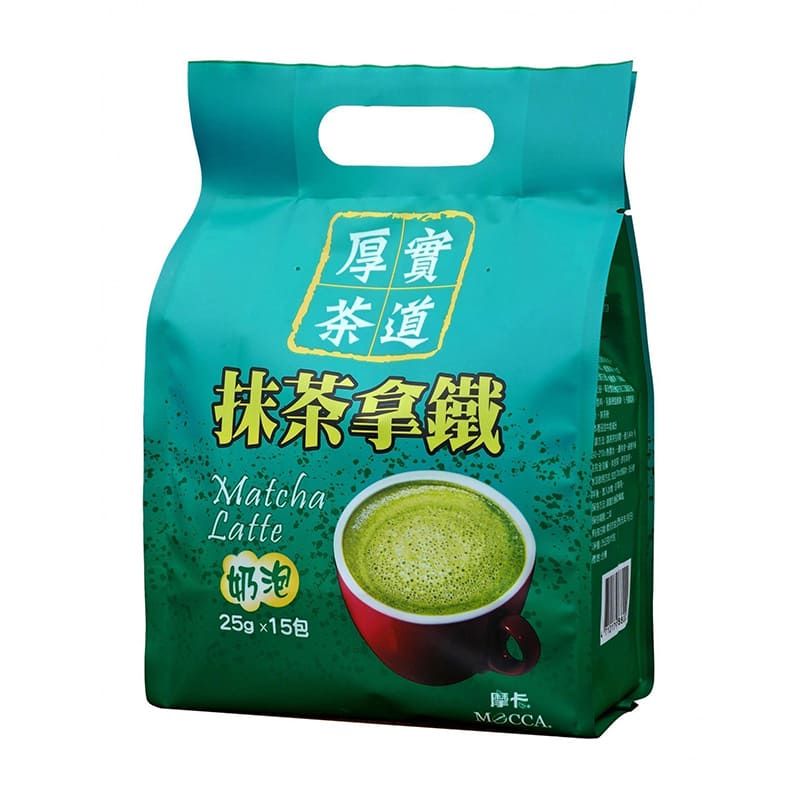 MOCCA 摩卡咖啡 【 摩卡】厚實茶道抹茶拿鐵(25gx15包)