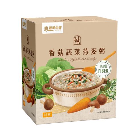 【義美生機】香菇蔬菜燕麥粥250g