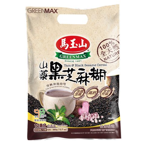 馬玉山 山藥黑芝麻糊(30g*12入/袋)~全新升級 x2