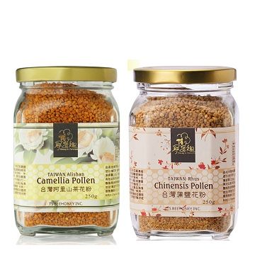 HONEY IN FORMOSA 尋蜜趣 台灣蒲鹽花粉+阿里山茶花粉250g/罐*2入