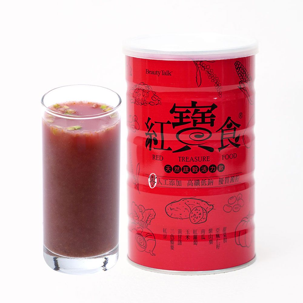 BeautyTalk 美人語 紅寶食 純天然穀蔬沖泡飲600g 無加糖 素食 銀髮友善食品 清真 亞麻仁籽 藜麥 飲氧寶食 營養補給品