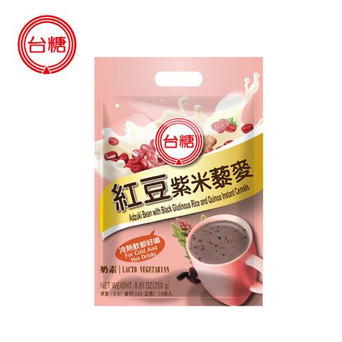 台糖 紅豆紫米藜麥(25g*10包/袋)奶素;口感綿密