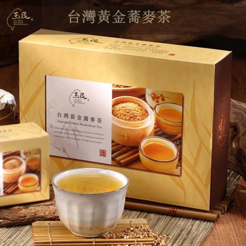 玉民 台灣100%黃金蕎麥茶7gx40入/禮盒(熟茶/無咖啡因飲茶)