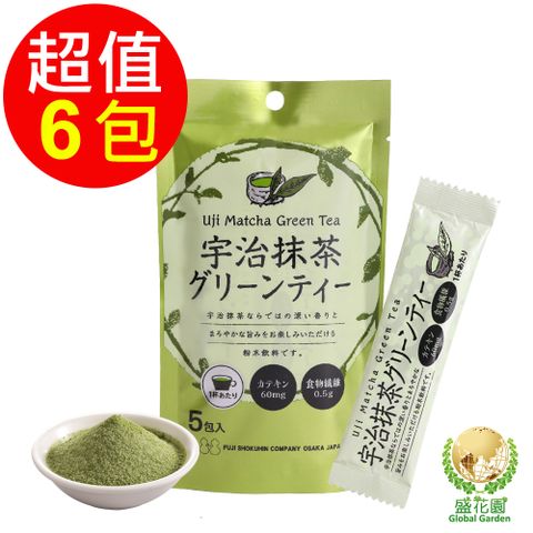 盛花園 日本不二食品-宇治抹茶粉末(6袋/組)