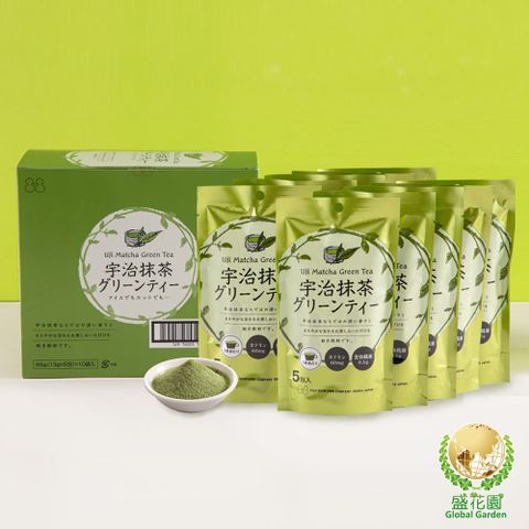 盛花園 日本不二食品-宇治抹茶粉末(10袋/組)