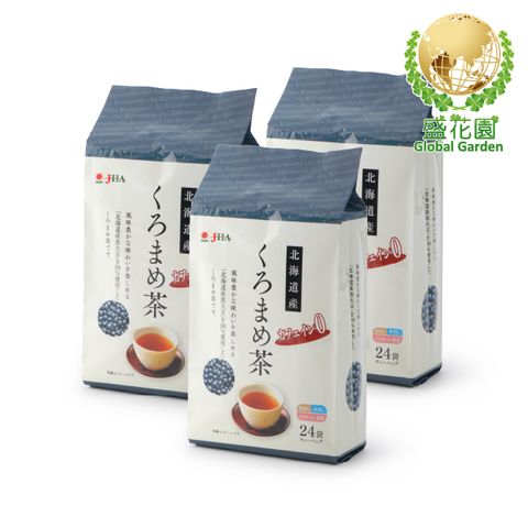 盛花園 日本北海道產100%黑大豆茶包(24入/袋、3袋/組)