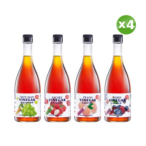 【十全】濃縮果醋 600ml(任選)x4罐