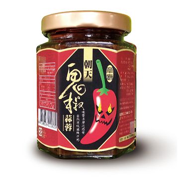 《華廚》朝天鬼椒-蒜蓉味(180g/瓶)
